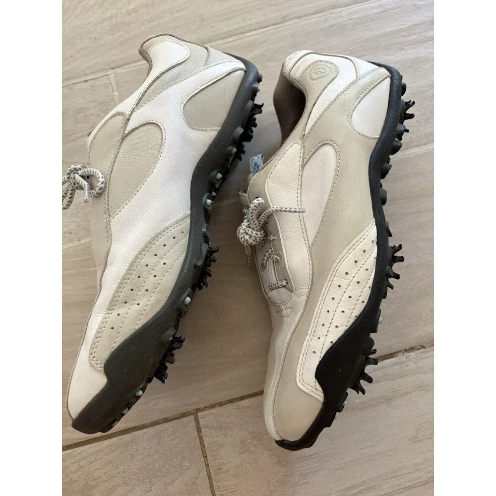 FootJoy Women's Size 9 Med LoPro Collection White 97058 Golf Shoes Soft Spikes